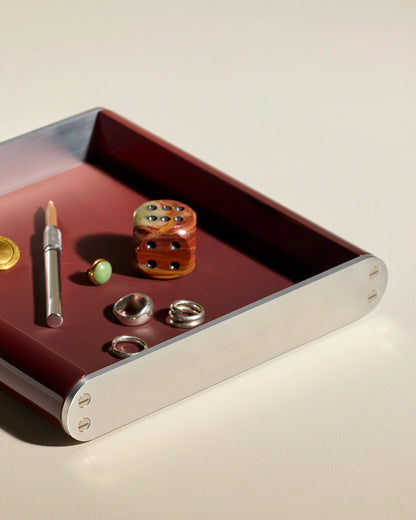 Vide Poche Oscar Carmin 25x25 cm - Maison Sarah Lavoine