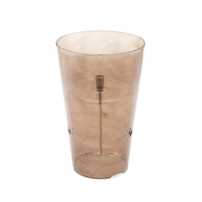 Lampe à Huile Conique Anti-Vent Verre & Laiton - Peri Living